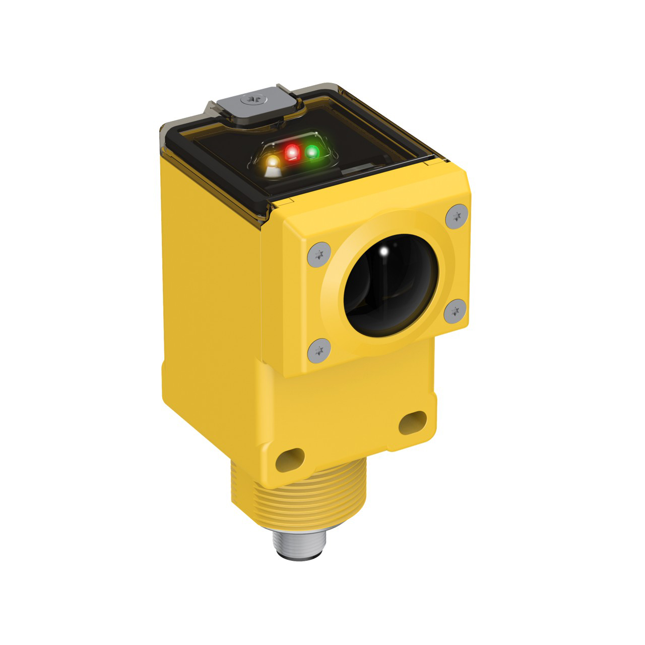 Banner Engineering Photoelectric Sensor; Convergent; Rectangular; 100mm Range; 10-30VDC; NPN&plus;PNP; LO/DO Configurable; M12 QD